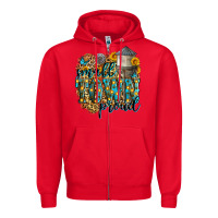 Red small town proud Zipper Hoodie - Zillion Design Studio