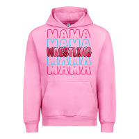 Fuchsia Pink wrestling mama Urban Hoodie - MaliasSmallBusiness