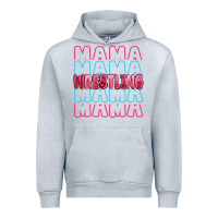 Heather Grey wrestling mama Urban Hoodie - MaliasSmallBusiness
