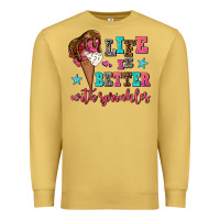 Antique Gold life is better with sprinkles Premium Sweatshirt - AdoDesignShop