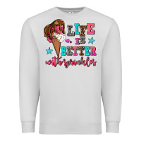 Dove Grey life is better with sprinkles Premium Sweatshirt - AdoDesignShop