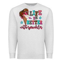 Oatmeal Heather life is better with sprinkles Premium Sweatshirt - AdoDesignShop
