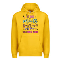 Lemon if my mouth doesn't say it my face totally will Premium Hoodie - MaliasSmallBusiness