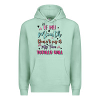 Seafoam if my mouth doesn't say it my face totally will Premium Hoodie - MaliasSmallBusiness
