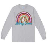 Moon Dust happy easter rainbow bunny Long Sleeve Tee - RanaPortraitStore