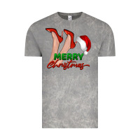 Cloud Rock merry Christmas heels Vintage Tee - BarkalooDesign