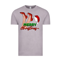 Vintage Zinc merry Christmas heels Vintage Tee - BarkalooDesign