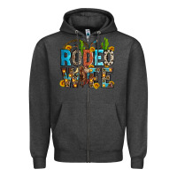 Charcoal Heather rodeo wife Zipper Hoodie - Zillion Design Studio