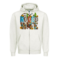Oatmeal Heather rodeo wife Zipper Hoodie - Zillion Design Studio