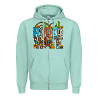 Seafoam rodeo wife Zipper Hoodie - Zillion Design Studio