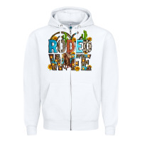 White rodeo wife Zipper Hoodie - Zillion Design Studio