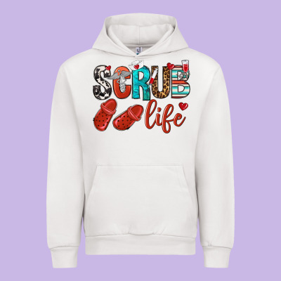 Scrub Life Urban Hoodie Designed By Nancycooperartshop