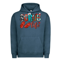 Pigment Midnight Navy scrub life Urban Hoodie - NancyCooperArtShop
