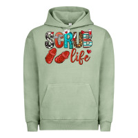 Pigment Oil Green scrub life Urban Hoodie - NancyCooperArtShop