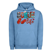 Pigment Pebble Blue scrub life Urban Hoodie - NancyCooperArtShop