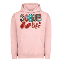 Pigment Salmon scrub life Urban Hoodie - NancyCooperArtShop