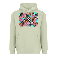 Matcha race day background Heavyweight Hoodie - AdoDesignShop