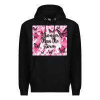 Black stronger than the storm Premium Hoodie - MaliasSmallBusiness