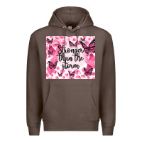 Coffee stronger than the storm Premium Hoodie - MaliasSmallBusiness
