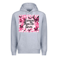 Heather Grey stronger than the storm Premium Hoodie - MaliasSmallBusiness