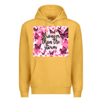 Mustard stronger than the storm Premium Hoodie - MaliasSmallBusiness