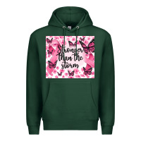 Sports Green stronger than the storm Premium Hoodie - MaliasSmallBusiness
