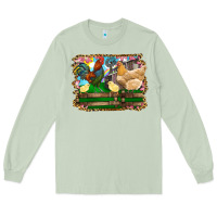 Matcha Happy easter rooster chicken and chick Long Sleeve Tee - RanaPortraitStore