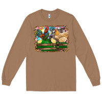 Toasted Coconut Happy easter rooster chicken and chick Long Sleeve Tee - RanaPortraitStore