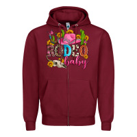 Burgundy rodeo baby Zipper Hoodie - Zillion Design Studio