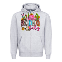 Heather Grey rodeo baby Zipper Hoodie - Zillion Design Studio