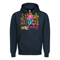Navy rodeo baby Zipper Hoodie - Zillion Design Studio