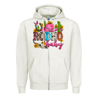 Oatmeal Heather rodeo baby Zipper Hoodie - Zillion Design Studio