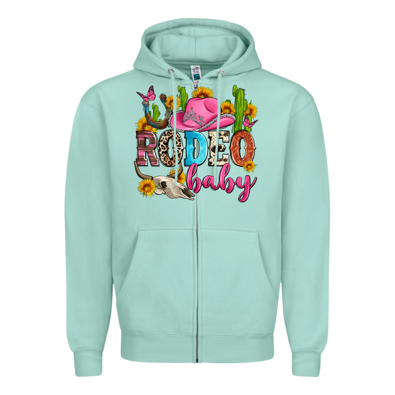 Rodeo Baby Zipper Hoodie by Zillion Design Studio | Teevron