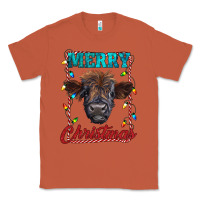 Copper merry christmas highland calf baby cow Classic Tee - RanaPortraitStore