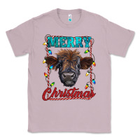 Lilac merry christmas highland calf baby cow Classic Tee - RanaPortraitStore