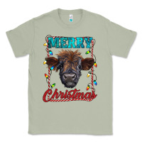 Matcha merry christmas highland calf baby cow Classic Tee - RanaPortraitStore