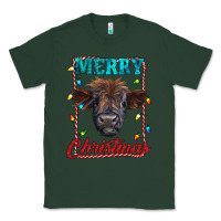 Sports Green merry christmas highland calf baby cow Classic Tee - RanaPortraitStore