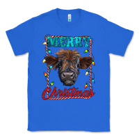 True Royal merry christmas highland calf baby cow Classic Tee - RanaPortraitStore
