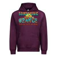 Mauve Wine something in the orange tells me were not done Urban Hoodie - NancyCooperArtShop