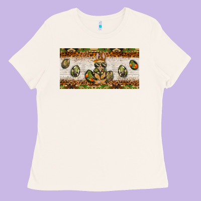 Easter Camouflage Egg Hunter Bunny License Plate Template Ladies Tee Designed By Barkaloodesign