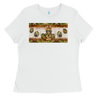 White easter camouflage egg hunter bunny license plate template Ladies Tee - BarkalooDesign