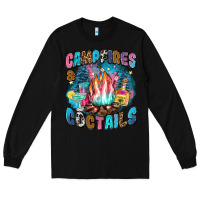 Black campfires and coctails Long Sleeve Tee - Zillion Design Studio