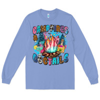Colony Blue campfires and coctails Long Sleeve Tee - Zillion Design Studio