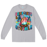 Moon Dust campfires and coctails Long Sleeve Tee - Zillion Design Studio