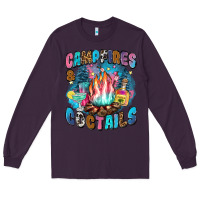 Plum campfires and coctails Long Sleeve Tee - Zillion Design Studio