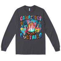 Smoke campfires and coctails Long Sleeve Tee - Zillion Design Studio