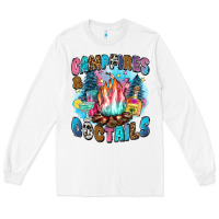 White campfires and coctails Long Sleeve Tee - Zillion Design Studio