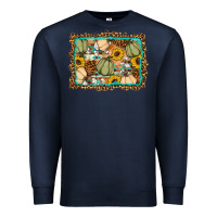 Navy Fall pumpkin Premium Sweatshirt - Artiststas