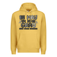 Antique Gold in may we wear gray brain cancer awareness Premium Hoodie - MaliasSmallBusiness