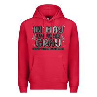 Cardinal in may we wear gray brain cancer awareness Premium Hoodie - MaliasSmallBusiness